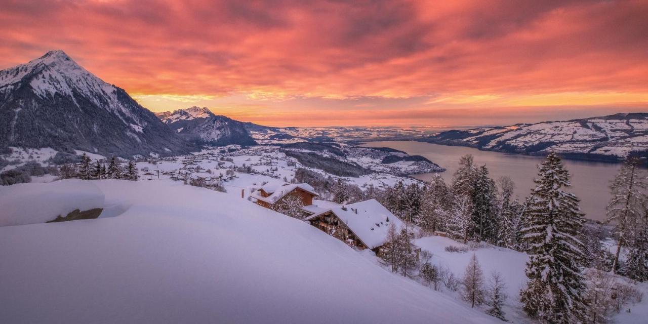 Auszeit-Hotel Z Aeschiried Aeschi Bei Spiez Buitenkant foto